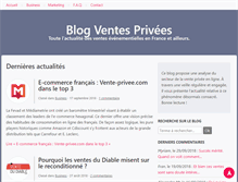 Tablet Screenshot of blog-ventes-privees.com